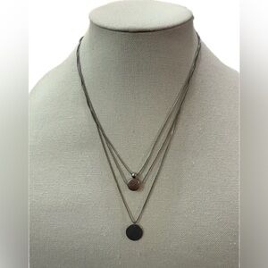 Elegant Silver Layered Necklace
